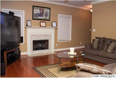 Family Room with beautiful hardwood flooring