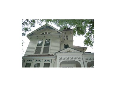 3rd floor turret. Great paint detail. Trim with cu