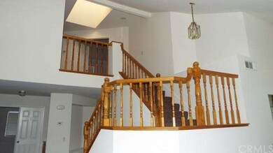 Beautiful wood banister staircase.