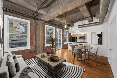Architectural elements of this home include expose