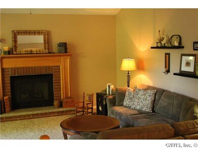 Family Room. Large family room with gas fire place