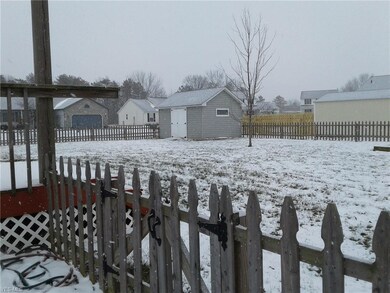 Large fenced Backyard fenced in.