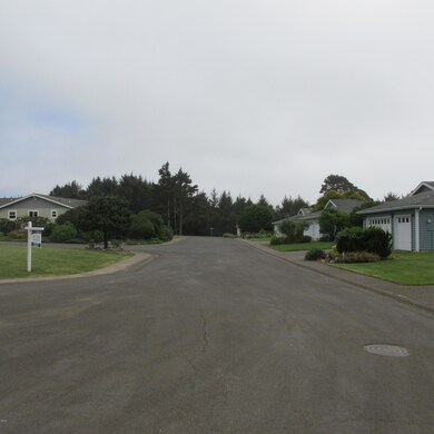 Looking down street