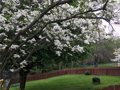 Private fenced back yard