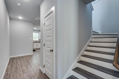Stairs with wood-type flooring