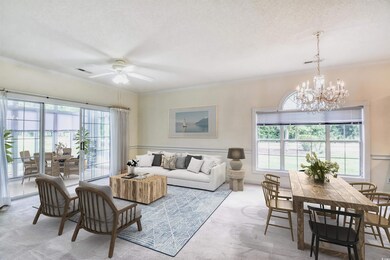 Living area with healthy amount of natural light, 