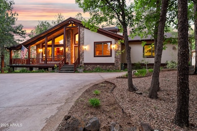 F front twilight view