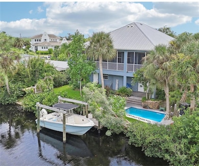 Backyard with virtually staged pool
