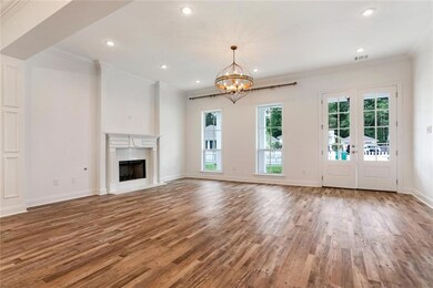 Great room w/ gas fire place and high ceilings. Be