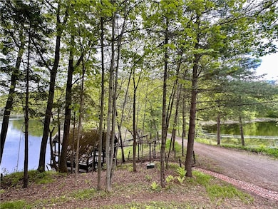 Lake on left, pond on right.