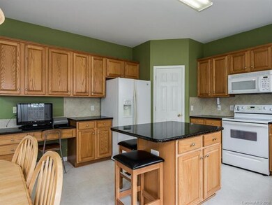 Big pantry and desk space.
