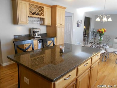 Kitchen. Built-in wine rack and wine chiller
