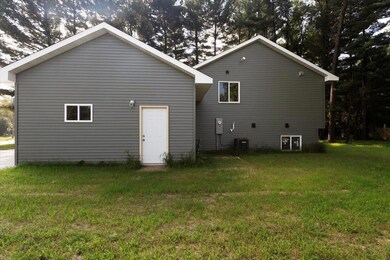 Side view, garage entrance