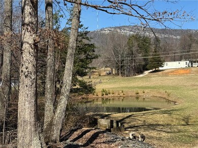 View of neighboring pond and mountain