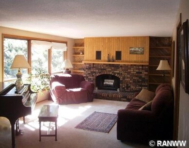 Living Room. Living Room with woodburning fireplac
