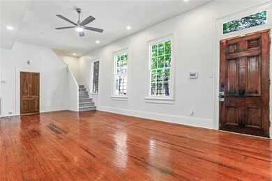 Open concept dining and living area with high ceil