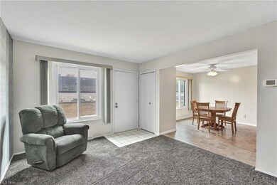View of front of unit, entry, front closet, large 