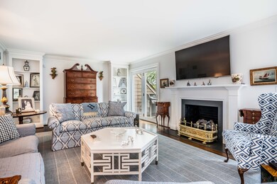 Large formal living room with gas fireplace