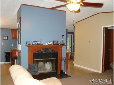 Wood burning fireplace