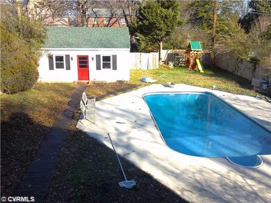 Exterior Back - TWO CAR DETACHED GARAGE, INGROUND POOL, HOTTUB