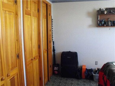 Bedroom double closet in downstairs bedroom