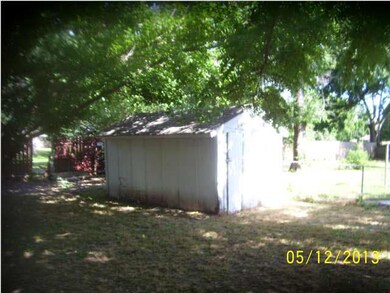 Shed at the back of the property.