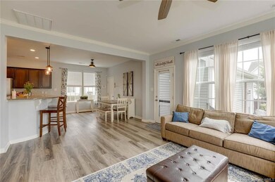 Family Room is open to the kitchen and dining area