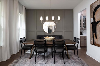 Dining room photo from furnished model home
