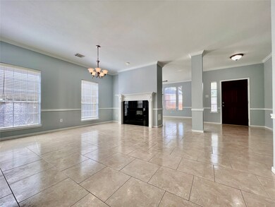 Double Sided Fireplace open to Dining Room and For