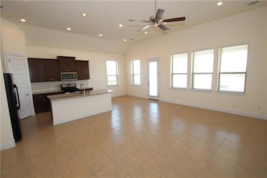Kitchen featuring stainless steel appliances, vau