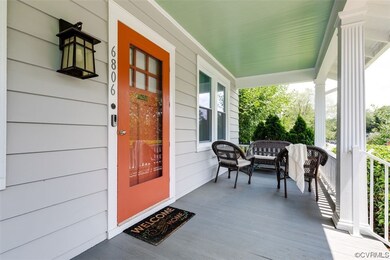 Classic robin's egg blue ceiling.