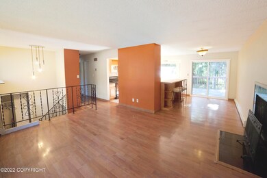 Living room to Dining/Kitchen/Back deck