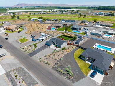 Aerial view of home.