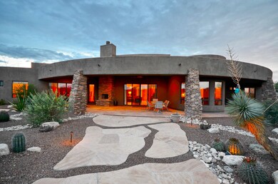 Back patio dusk