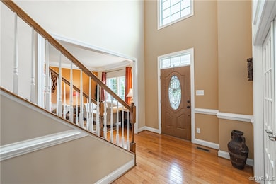 Entryway with healthy amount of natural light, bas