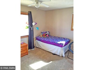 The first bedroom on the main level.