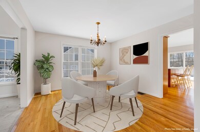Virtually Staged Dining room