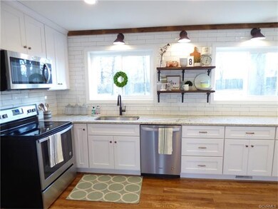 New kitchen cabinets and custom constructed open s