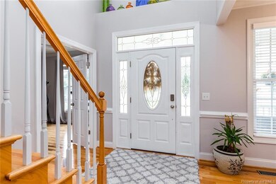 2 Story entry foyer.