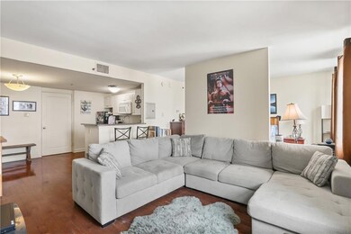 Open living/dining area