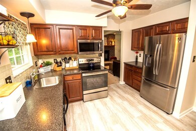 Newer kitchen with stainless appliances