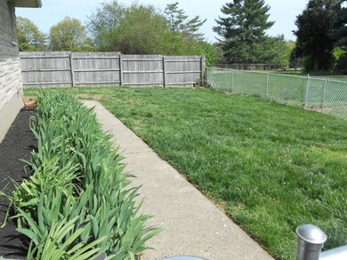 Fenced side yard