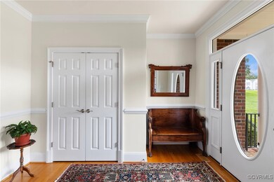 hardwood floors, large coat closet
