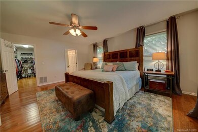 Master bedroom with huge walk in closet