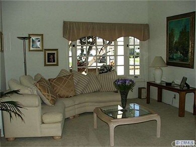 Living room with bay window