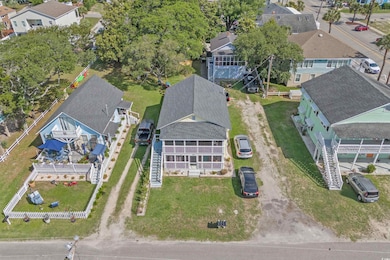 Aerial view of residential area