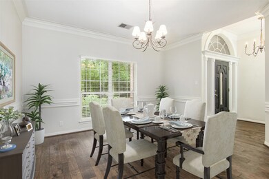 Freshly painted formal dining room