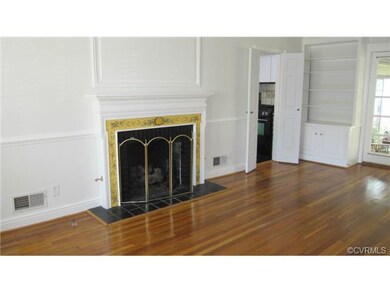 Living Room with beautiful hardwood floors, gas fi