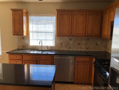 View to back yard from kitchen window