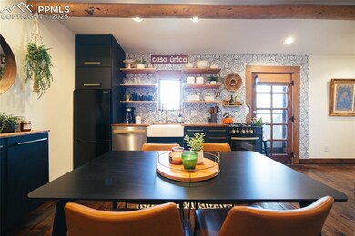 Dining space featuring baseboards, recessed lighti